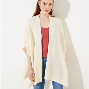 BNWT LOFT Waffle Stitch Wrap (Irish Cream color)